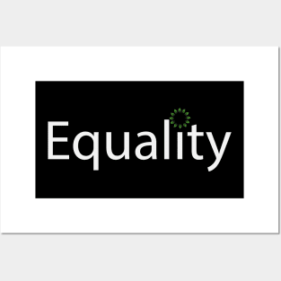 Equality artistic fun text design Posters and Art